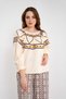 Short Printed Sleeve Top