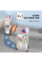 A mobile, transparent acrylic trolley shelf for the modern home, suitable for the kitchen, office, and bathroom. - 5