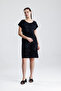 Lycra Viscose Mini Viscose Dress |   Blz36387 Black Batik - 2