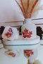 Season Spirit 3-Piece Decorative Set – Flower Pot, Jewelry Box and Plate (Flowers in the Vase Are Not Included in the Price)
