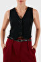 Regular Fit V-Neck Buttoned Vest Vest Xw001279 Af16148 Uc001