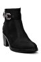 D24Kb-1320Z Heeled Daily Black Women's Boots - 2