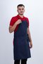 Flat Pocket Adjustable Buttoned Back Tie Color Detailed Apron - 3