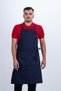 Flat Pocket Adjustable Buttoned Back Tie Color Detailed Apron - 2