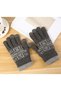 Men's Gloves, Snowflake Pattern, Touchscreen Function, Acrylic Tricot Material - 8
