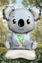 Standing Koala Foil Balloon 41.5×58.5 cm Party and Birthday Decoration