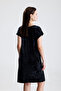 Lycra Viscose Mini Viscose Dress |   Blz36387 Black Batik - 5