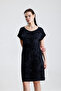 Lycra Viscose Mini Viscose Dress |   Blz36387 Black Batik