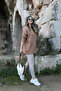 Beige Orjin Brand Ribbed Leggings - 2