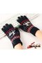 Women's Gloves, Reindeer Pattern, Touchscreen Function, Knit Acrylic Material - 4