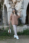 Beige Orjin Brand Ribbed Leggings - 4