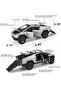 Cybertruck Pickup With Motorcycle Alloy Car Model Diecast Toy Vehicle Sound and Light Simitation - 3