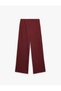 Textured Wide Leg Trousers with Elastic Waist - 6