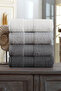 4-Piece Hand and Face Towel Set 50X85 cm Aura - 2