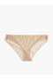Comfortable Fit Brazilian Panties with Lace Detail - 2