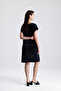 Lycra Viscose Mini Viscose Dress |   Blz36387 Black Batik - 7