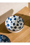 Blue Floral Ceramic Bowl Set of 2 - 3