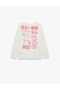 Cotton Crew Neck Anime Printed Long Sleeve T-Shirt - 2