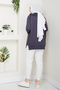 Women's Lace Detailed Mercerized Knitwear Tunic - 6