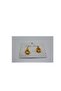 Yellow White Flower Gold Dangle Polymer Clay Earrings - 4