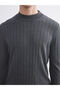 Half Turtleneck Men's Knitwear Sweater - 3