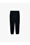 Cotton Waist-Tie Textured Basic Jogger Sweatpants - 5