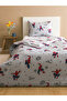 Gray Spider-Man Printed Children's Duvet Cover Set