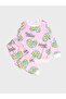 Girl's Cotton Pink Heart Patterned Long Sleeve Seasonal Pajama Set - 2