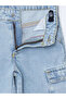 Peak New Season Adjustable Waist Elasticated Girls' Cargo Jean Trousers - 4