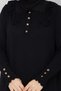 Women's Mercerized Knitwear Dress with Lace Collar - 7