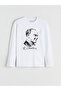 Esvab • Modern & Distinctive Zero Roba Collar Ataturk Printed Boys' T-Shirt - 4