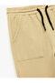 Cotton Ribbed Jogger Sweatpants with Pocket Detail - 3