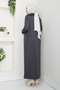 Women's Mercerized Knitwear Dress with Lace Collar - 4