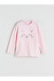 Crew Neck Printed Girls' Pajamas - 2