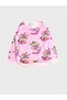 Girl's Cotton Pink Ballerina Patterned Long Sleeve Seasonal Pajama Set - 5