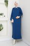 Women's Lace Sleeve Shirt Collar Dress