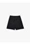 Aerobin Fabric Relaxed Fit Shorts with Pockets and Pleated Detail - 2