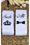 Jewelry Ribbon 2 Meters 2 Pieces White Color Black Printing