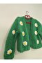 Women's Rose Motif Cardigan - 5