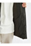 Khaki Comfortable Fit Hooded Men's Puffer Jacket - 3