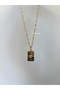 Egypt Model Zircon Stone 2-Piece Gold Necklace Combination - 4