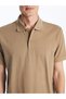 Lcwaikiki classic beige polo collar short sleeve pique men's t-shirt - 3