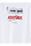 Vizyon New Season Crew Neck Ataturk Printed Boys' T-Shirt - 4