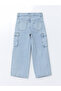 Peak New Season Adjustable Waist Elasticated Girls' Cargo Jean Trousers - 3