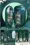 4-Compartment Jewelry Organizer with Mirror Jewelry Hanger Ring Stand, Earring Stand, Necklace Organizer Green