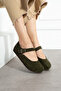 Ottawa Genuine Leather Cork Sole Orthopedic Women's Ballet Flats - 2