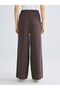 Özmarka New Season Elastic Waist Textured Muslin Women's Trousers - 4
