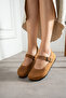 Ottawa Genuine Leather Cork Sole Orthopedic Women's Ballet Flats - 4