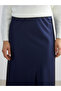 Rmz Gi̇yi̇m Farkiyla A-Line Satin Skirt with Waist Drawstring - 4