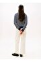 Cotton Combed Graphic Printed Crew Neck Long Sleeve Women's Navy Blue Sweatshirt Ww0Ww47304 - 3